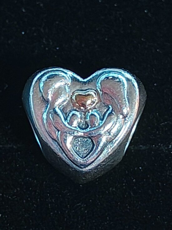 Pandora Jewelry - Authentic Pandora Heart of the Family Charm – 791771 Two Tone Retired